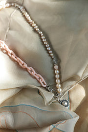 Chloe Pearl Charm-Holder Necklace - Stone Cooper