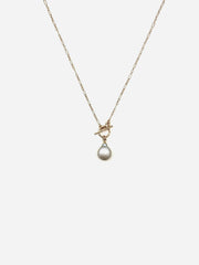 Sunbeam Pearl Toggle Necklace - Stone Cooper