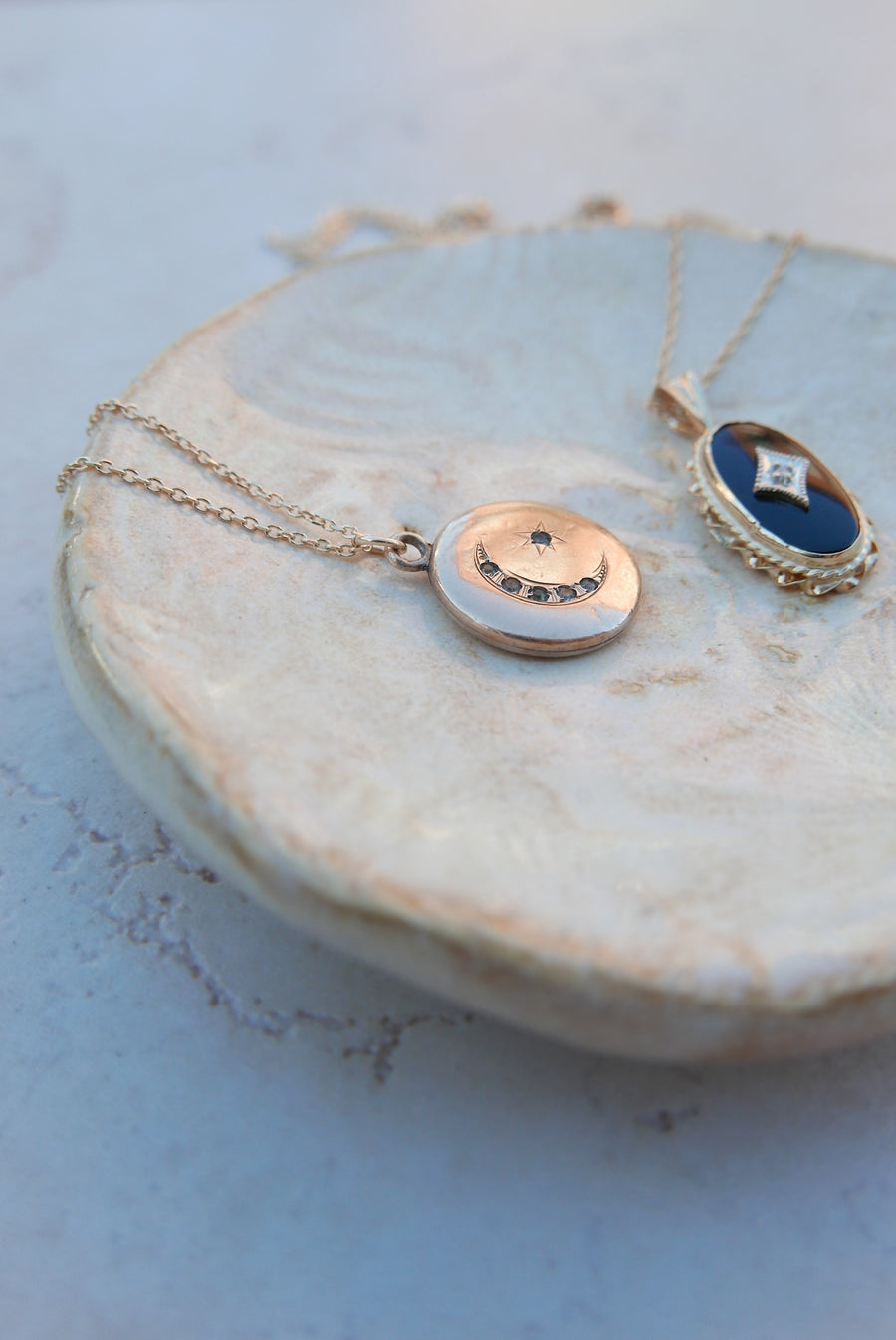 Sigmund Moon Necklace (14K)