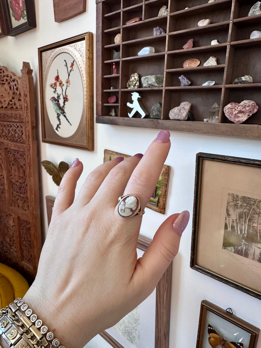 10K Cameo Diamond Ring (7)