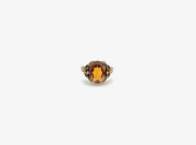 Simulated Citrine 10K Antique Gold Ring (10)