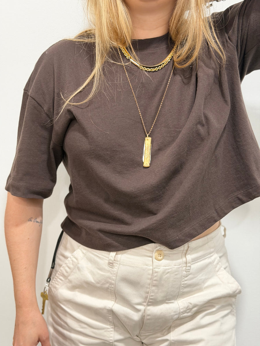Elaine Gold-Filled Pocket Knife Necklace