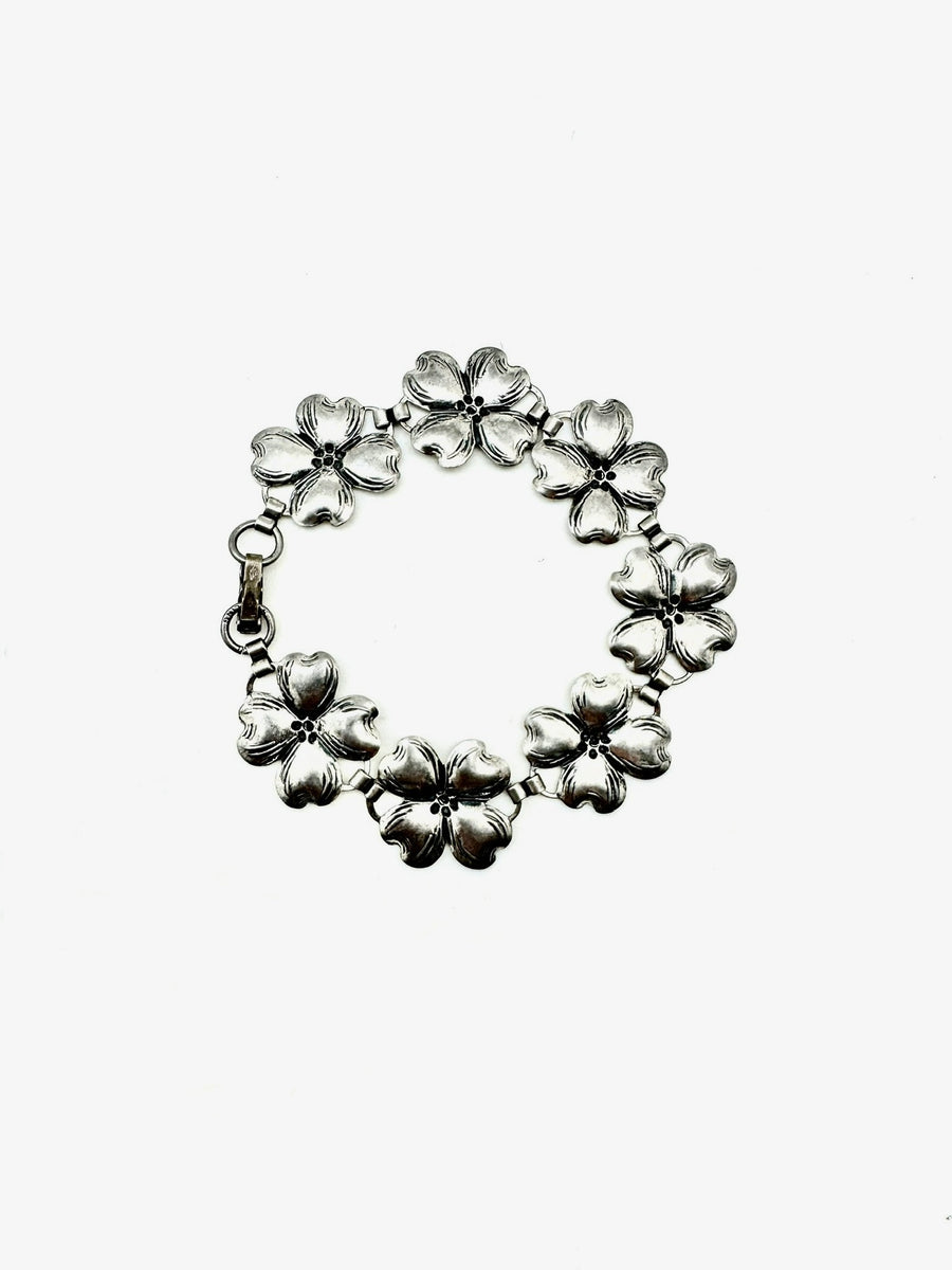 Faye Silver Clover Bracelet