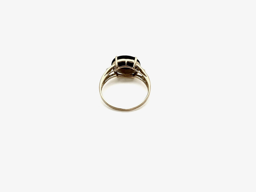 Smoky Quartz, Diamond 10K Cocktail Ring (7)