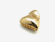 Gold Heart Claw Hairclip - Stone Cooper