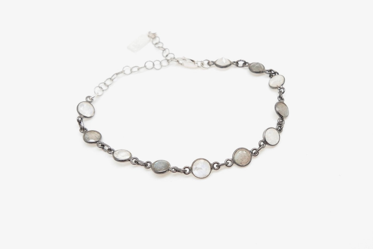 Labradorite and Moonstone Gemstone Bracelet - Stone Cooper