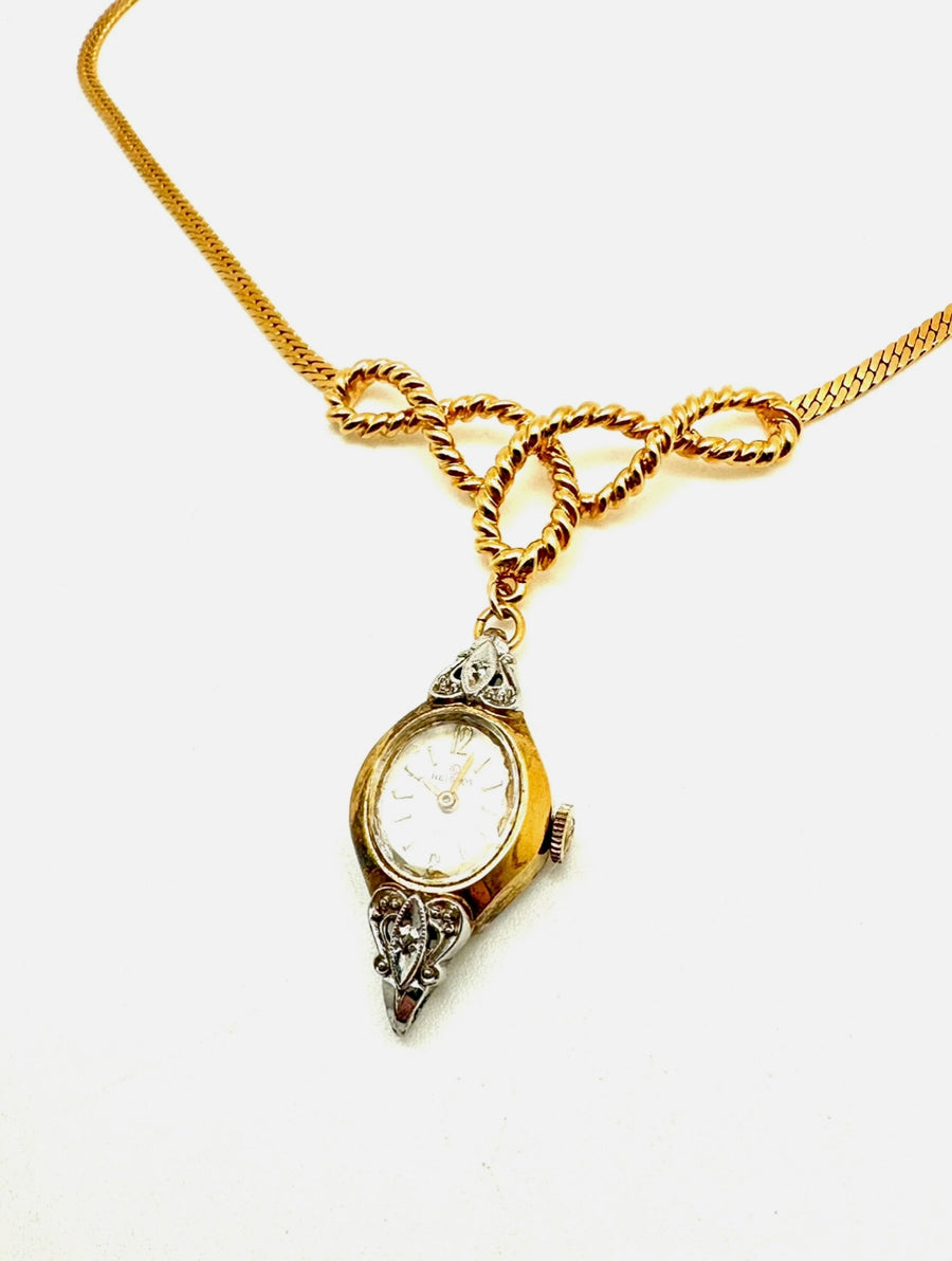 Queen of Hearts Watch Necklace