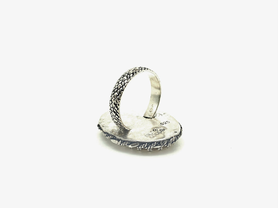 Dendritic Limestone Ring (8) - Stone Cooper