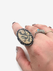 Dendritic Limestone Ring (8) - Stone Cooper