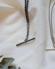 Francisco Two-Toned T-Bar Necklace