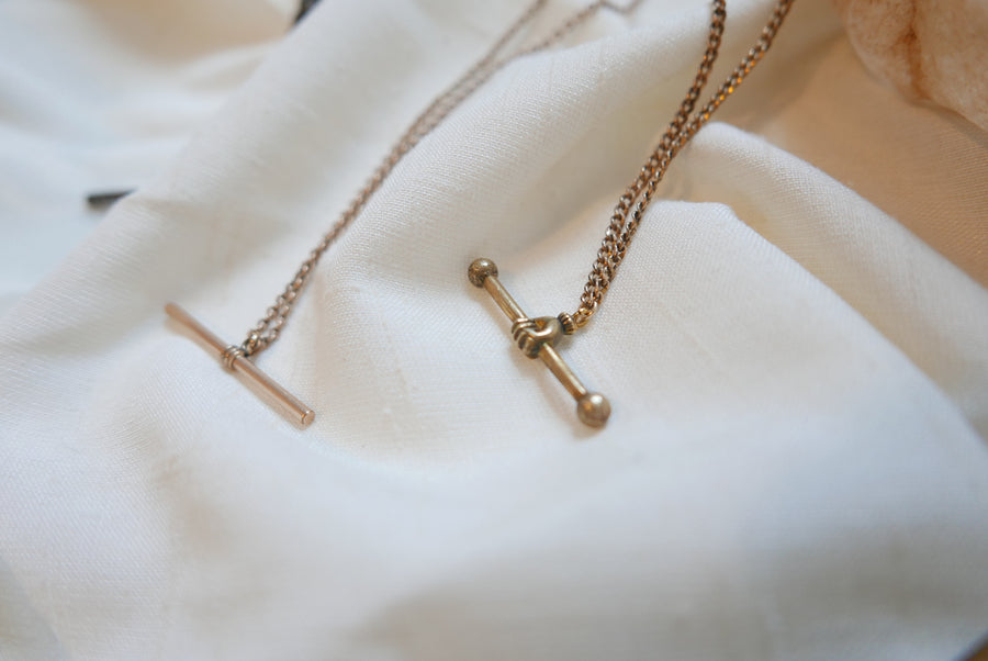 Sal Gold Filled T-Bar Necklace