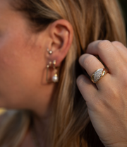 Vintage Diamond Janet Ring (10K, size 7) - Stone Cooper