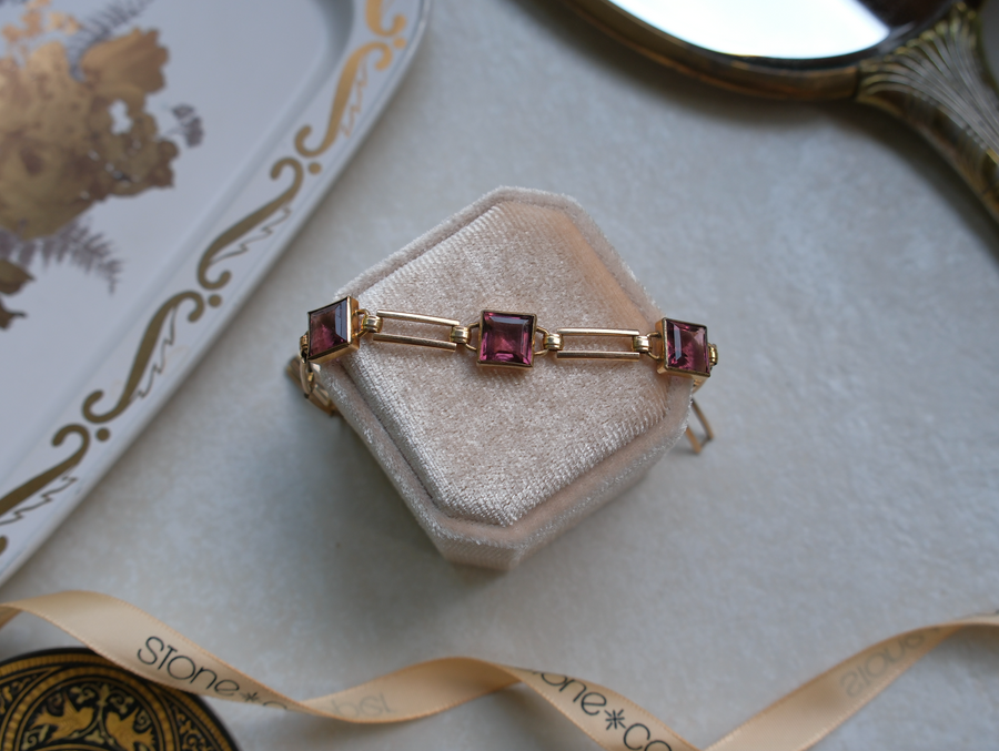 Viola Amethyst Gold Filled Bracelet