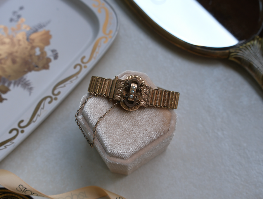 Virginia Gold Filled Seed Pearl Bracelet