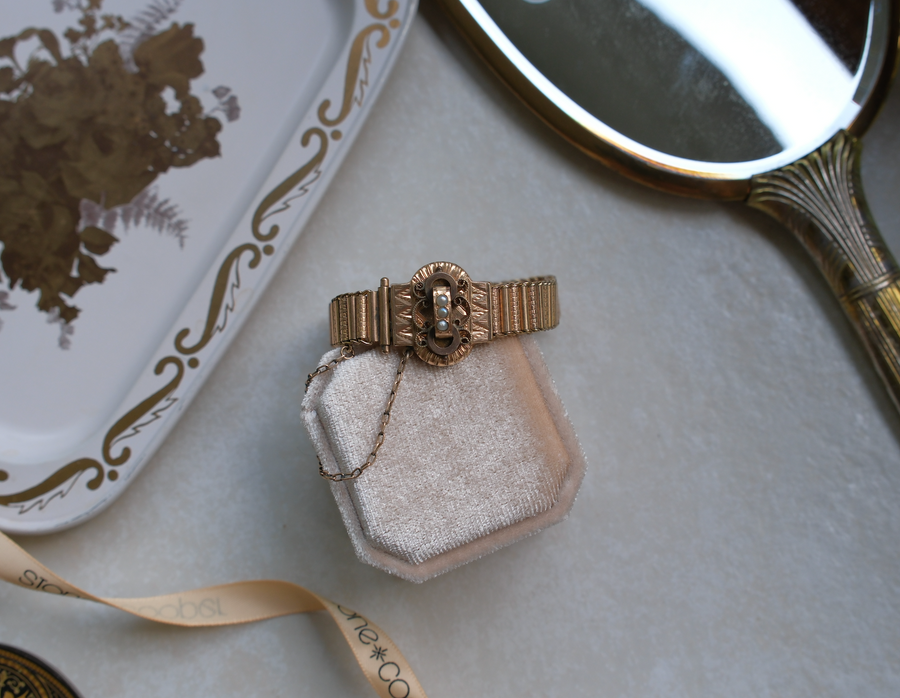 Virginia Gold Filled Seed Pearl Bracelet
