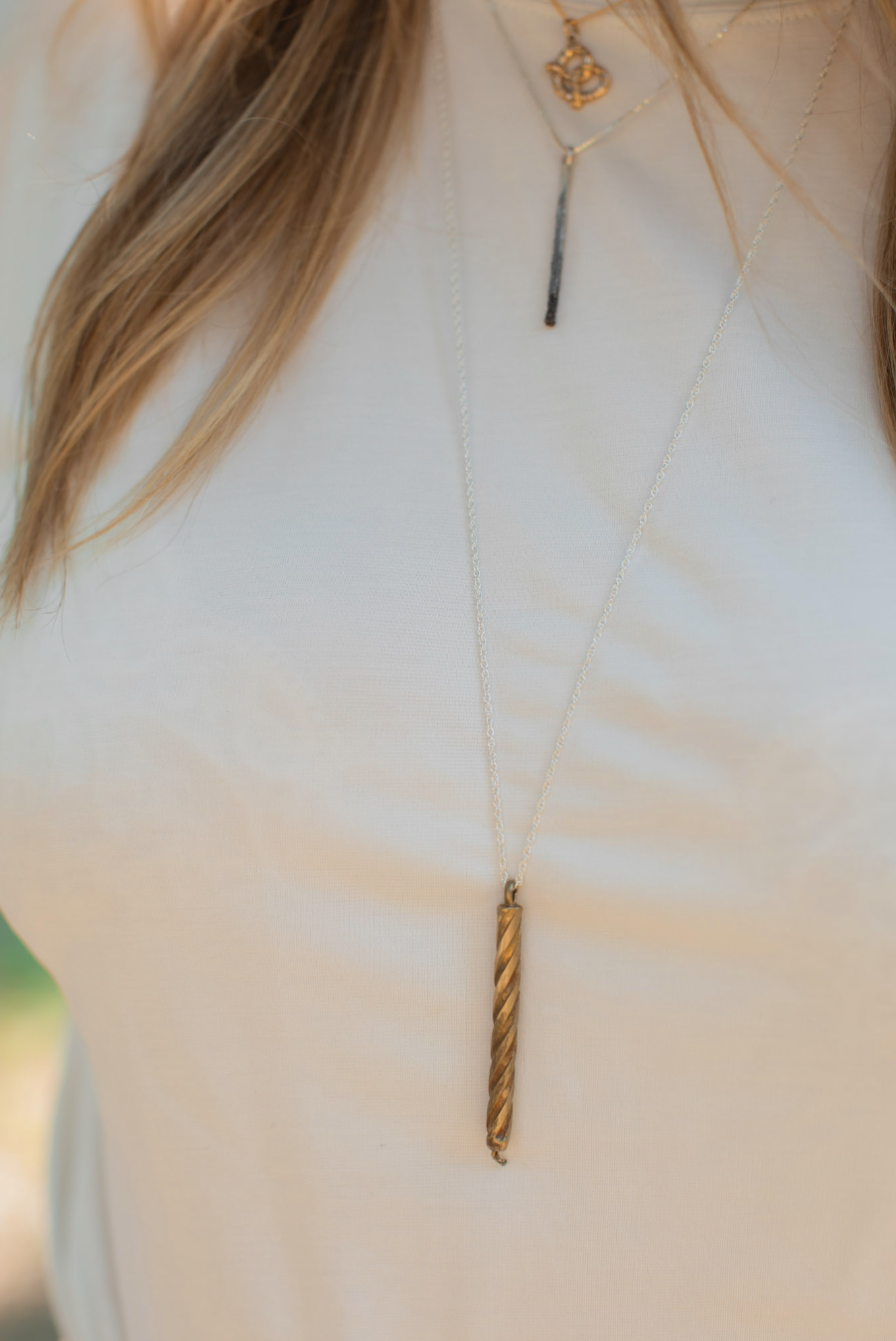 Melted Birthday Candle Necklace