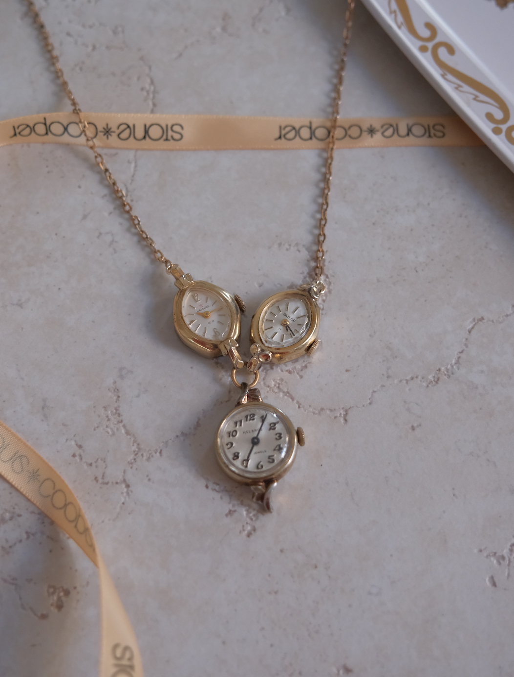 Through the Hours - Vintage Watch Necklace - Stone Cooper