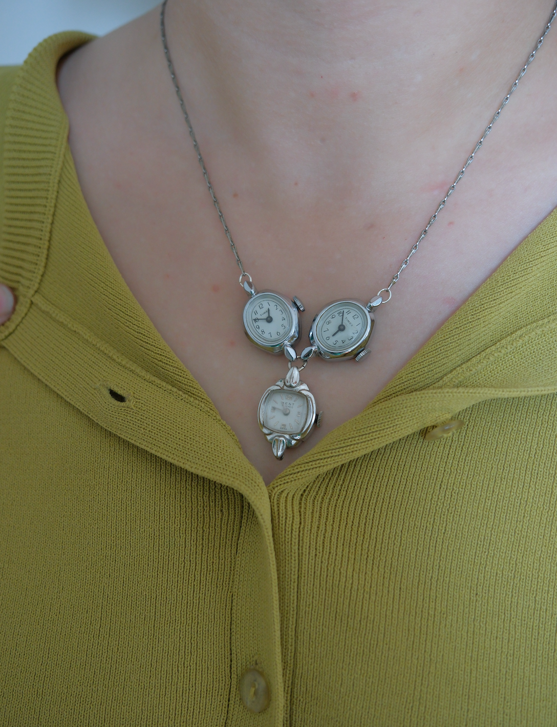 The Turning Hour - Vintage Watch Necklace - Stone Cooper