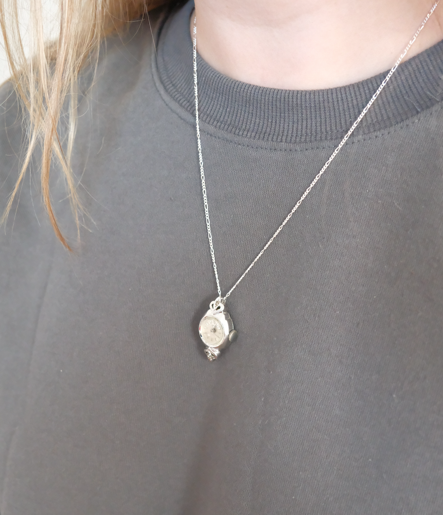 Timewell - Vintage Diamond Watch Necklace - Stone Cooper
