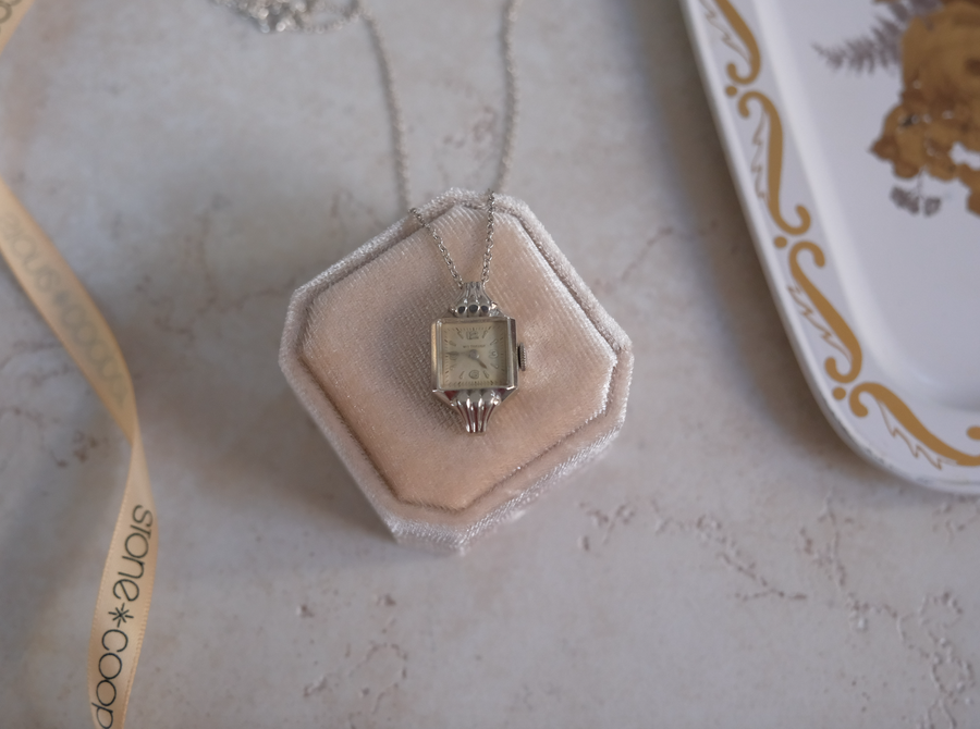 Lost Hours - Vintage Watch Necklace - Stone Cooper