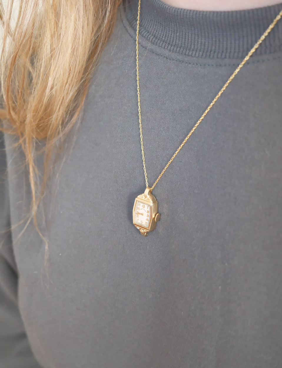 Everhour - Vintage Gold-Fill Watch Necklace - Stone Cooper