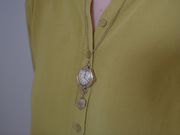 Memory in Motion- Antique Watch Locket Necklace - Stone Cooper