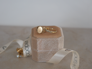 10K Gold Oval Signet Ring (7.75) - Stone Cooper