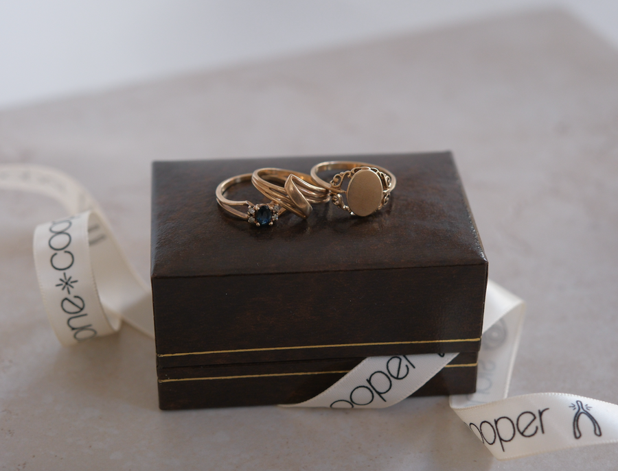 10K Gold Retro Twist Ring (6) - Stone Cooper