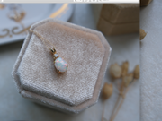 Lottie Opal Diamond Vintage 18K Necklace