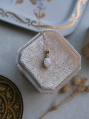 Lottie Opal Diamond Vintage 18K Necklace