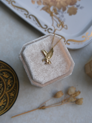 14K Vintage Eagle Necklace