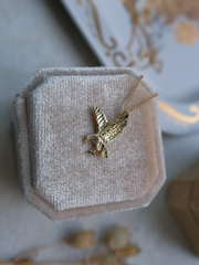 14K Vintage Eagle Necklace
