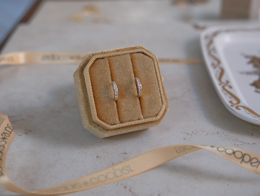 Classic 14K Vintage Diamond Huggies