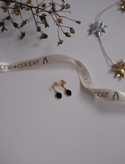 Onyx 14K Dangle Studs