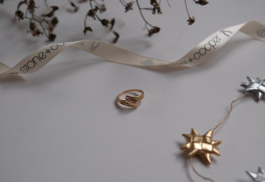 10K Gold Retro Twist Ring (6)