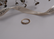 10K Diamond Heart Band (7.5)