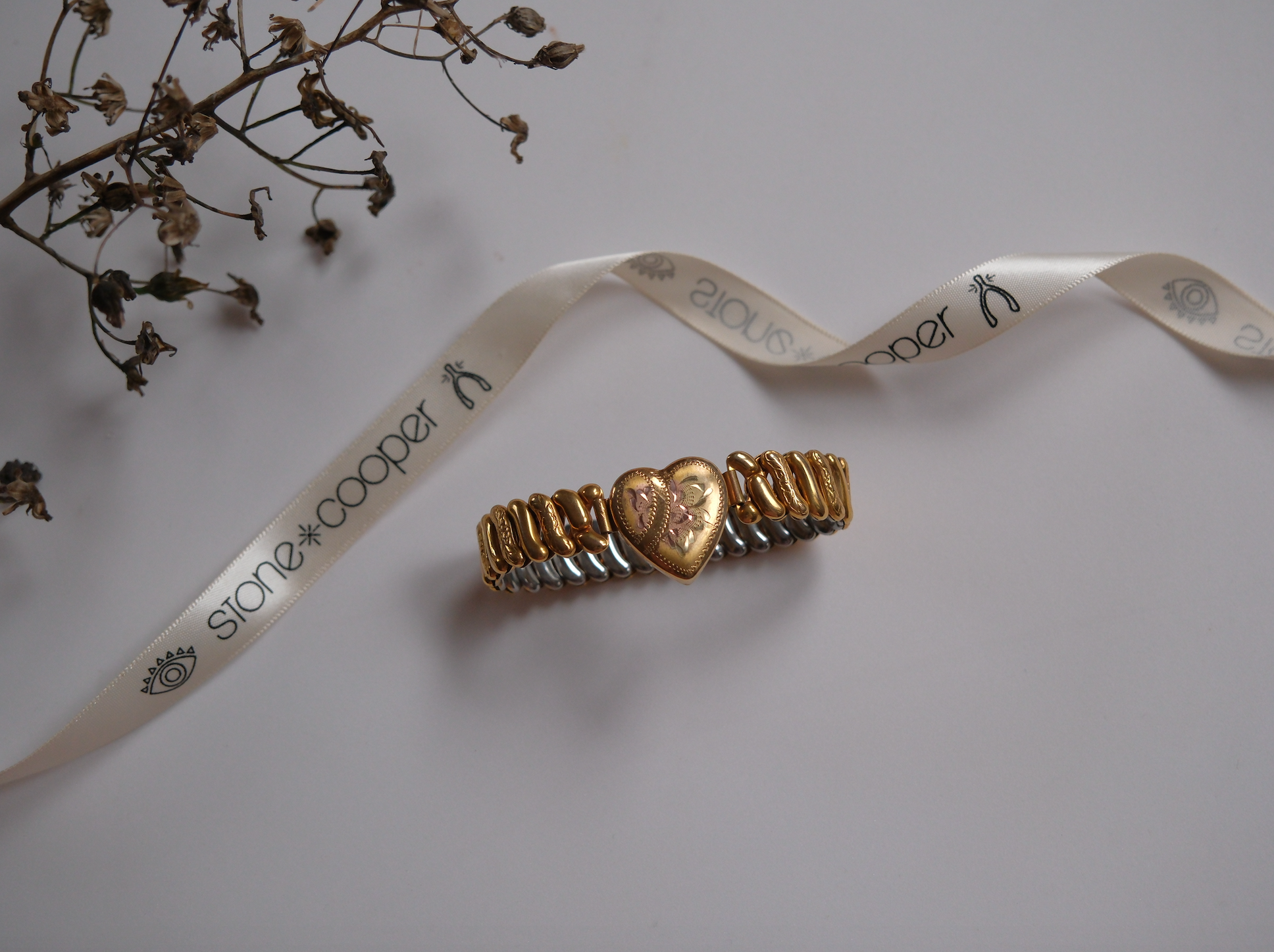 Clara Antique Sweetheart Expansion Bracelet - Stone Cooper