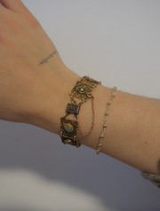 Etta Antique Enameled Bracelet