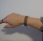 Etta Antique Enameled Bracelet