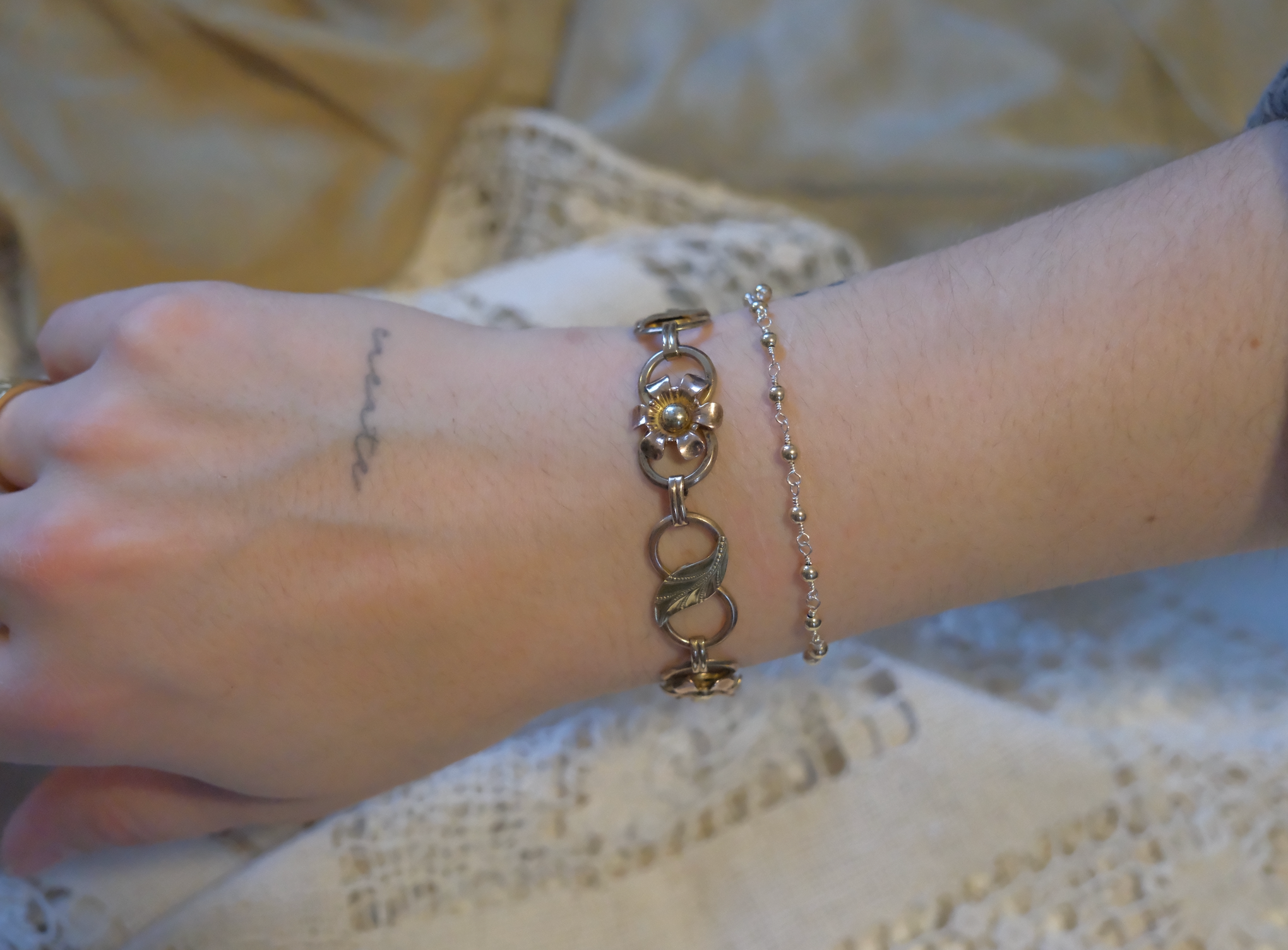 Verna Gold-Filled Flower Bracelet