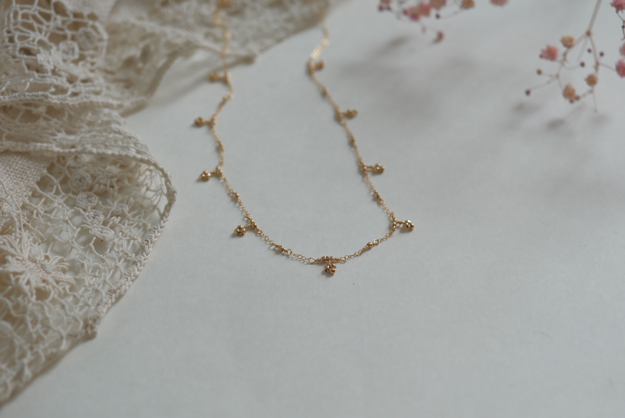 Gold Filled Raindrop Necklace