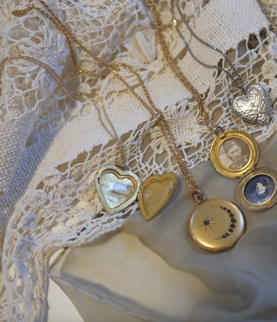 Whitney Antique Engraved Heart Locket