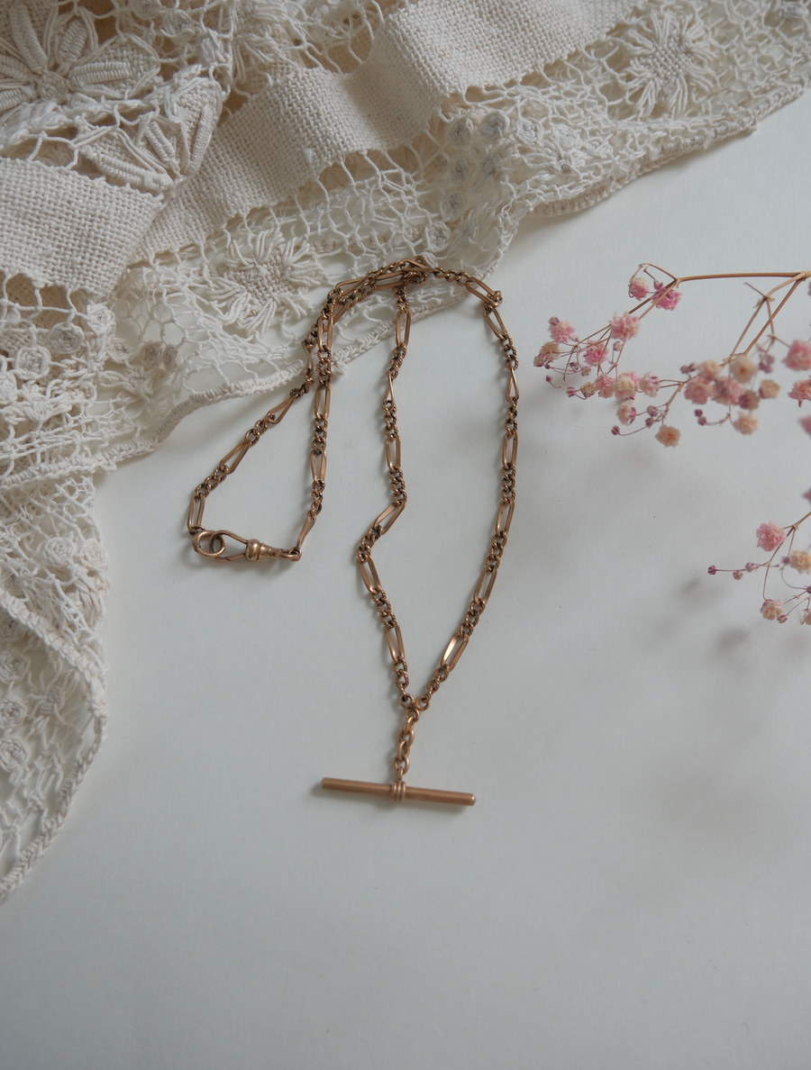 Dolores Gold-Filled T-Bar Necklace