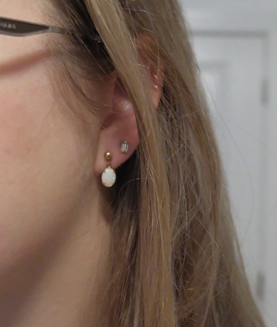 Opal Agatha Earrings (14K)