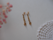 Vintage Diamond Chain Earrings (14K)