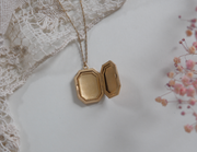 Clara Multi-Tone Floral Hexagon Locket