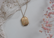 Clara Multi-Tone Floral Hexagon Locket