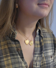 Vintage Gold-Fill Friendship Heart Necklace Set