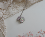 Elka Enameled Sterling Antique Locket