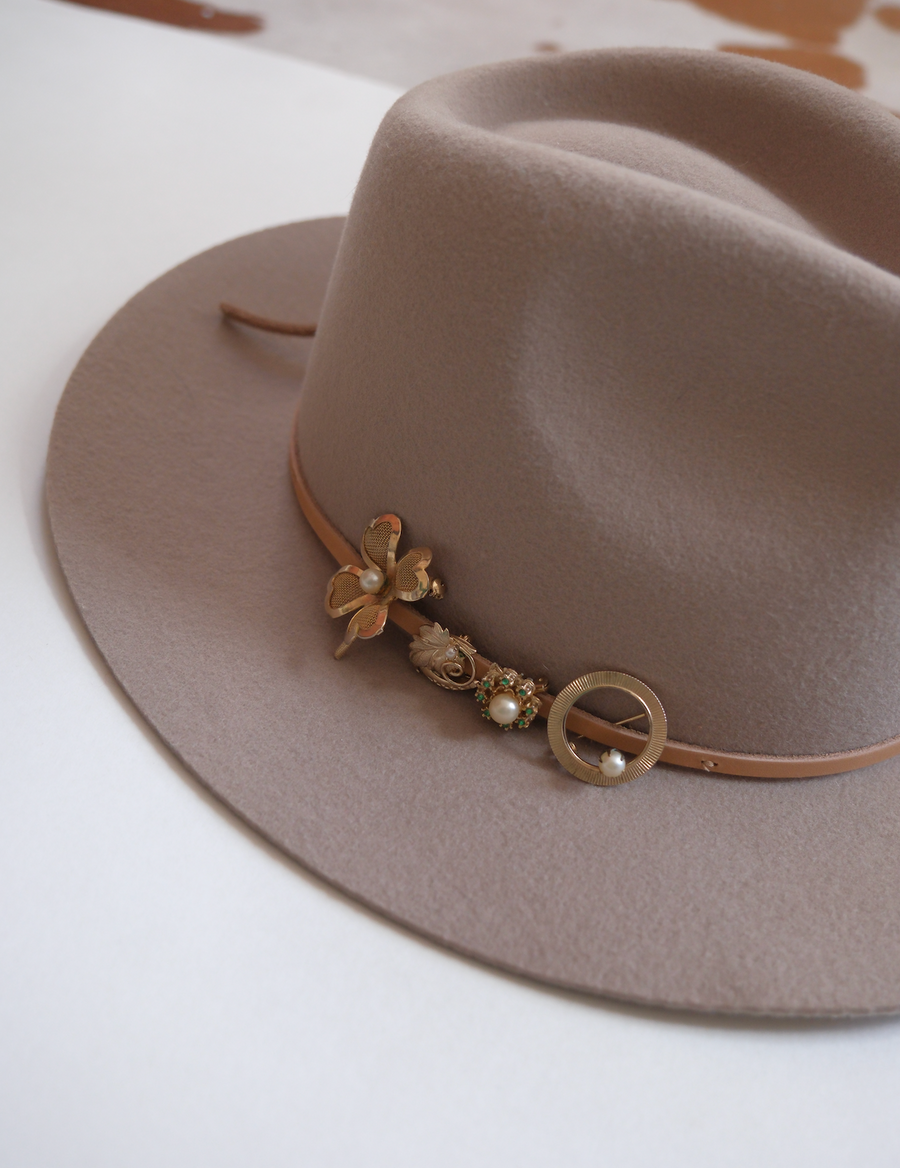 Vintage Lucky Pearl Brooch Set - Stone Cooper